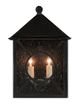 Currey & Company Ripley Midnight Medium Outdoor Wall Sconce-1