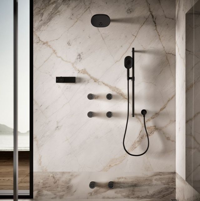 KOHLER® Statement® Matte Black 2.5 GPM Round Single-Function Body Spray-3
