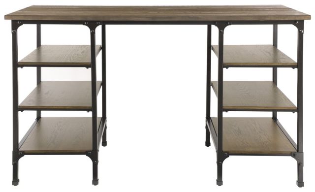 Homelegance® Millwood Rustic Black/Weathered Natural Counter Height Writing Desk-2