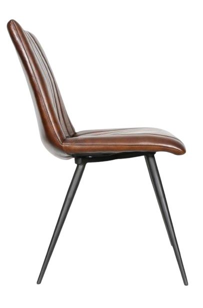 Home Trends & Design Essex Black/Hand Washed Chestnut Dining Chair-3