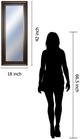 Classy Living Mocha Edge Reflection Wall Mirror-2