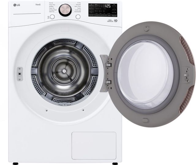 LG 7.8 Cu. Ft. White Ventless Electric Dryer with Dual Inverter HeatPump™ Technology and Wi-Fi Connectivity-2