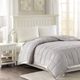 Olliix by Madison Park Grey All Season Hypoallergenic Microfiber Down Alternative King Windom Blanket-4