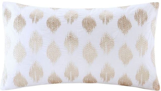 Olliix by INK+IVY Copper Stella Dot Cotton Oblong Pillow-0