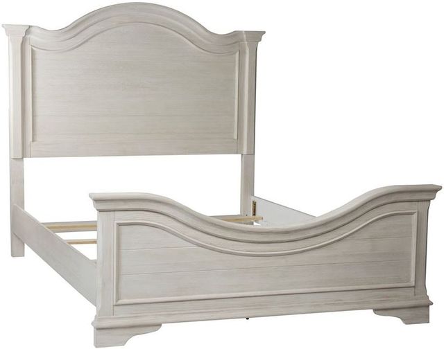 Liberty Furniture Bayside Antique White King Panel Bed-0