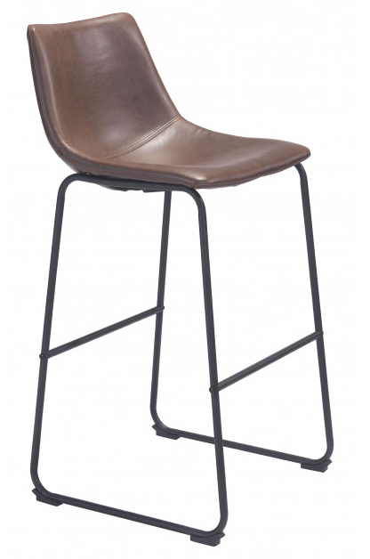 Zuo® Modern Smart 2-Piece Vintage Espresso Counter Chairs-0