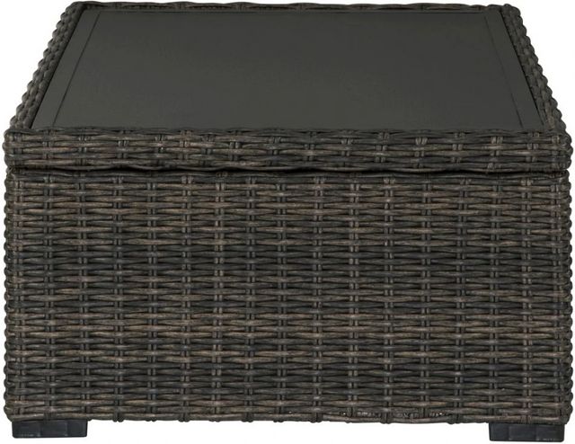 Signature Design by Ashley® Grasson Lane Brown Wicker Outdoor Rectangular Cocktail Table-3