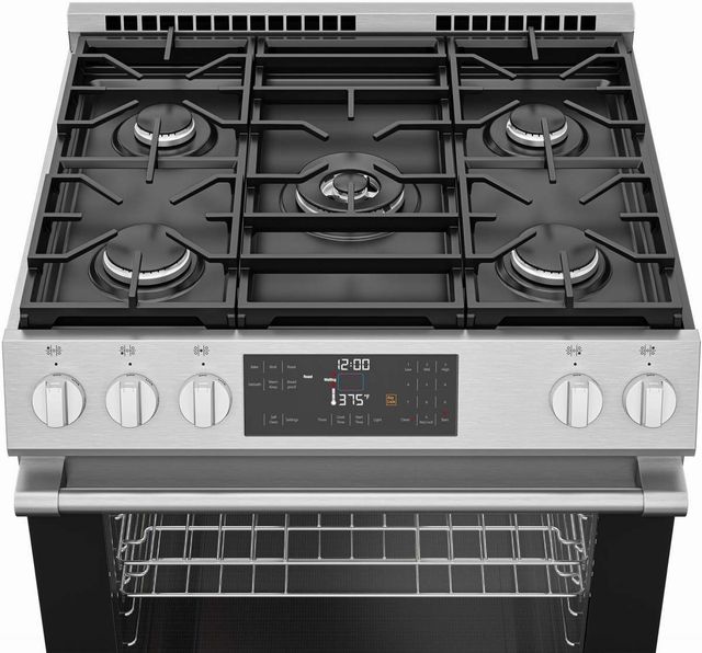 Beko 30" Stainless Steel Slide In Gas Range-3