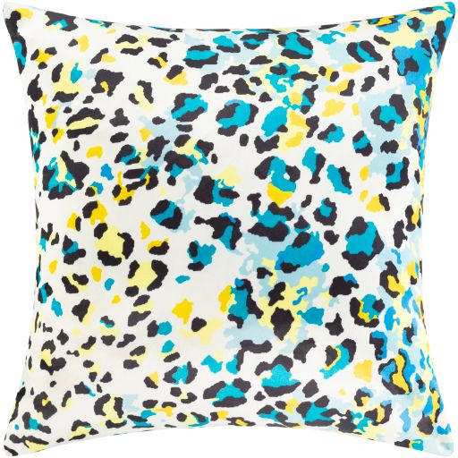 Surya Chloe Bright Yellow 18"x18" Toss Pillow with Down Insert-0