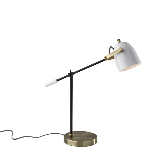 Adesso® Casey White Desk Lamp-0