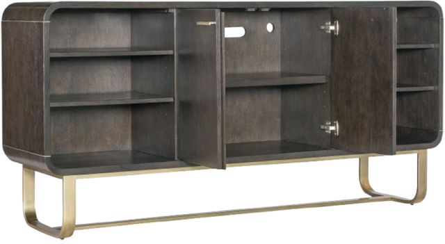 Hooker® Furniture Commerce and Market Metropolitan Dark Wood/Gold Credenza-2
