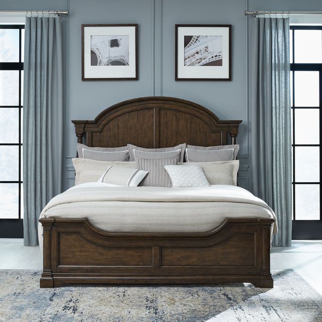 Liberty Furniture Arden Road Satin Cherry California King Poster Bed-1