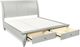 aspenhome® Cambridge Light Gray Paint California King Sleigh Storage Bed-1