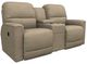 La-Z-Boy® Cade Mineral Manual Reclining Loveseat with Console-0