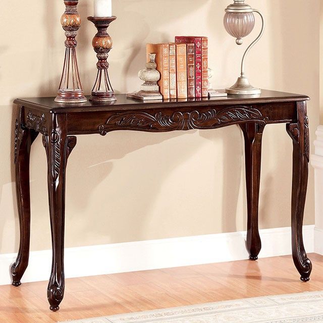 Furniture of America® Cheshire Cherry Sofa Table-1