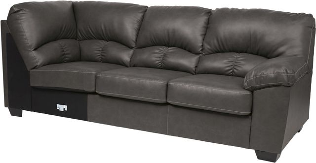 Benchcraft® Aberton 3-Piece Gray Left-Arm Facing Sofa Sectional and Chaise-4