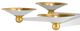 Currey & Company Moderne Contemporary Gold Leaf/Gesso White Chandelier-1