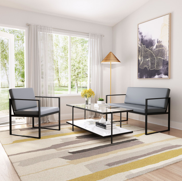 Zuo® Modern Claremont Gray Sofa-2
