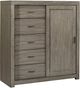 aspenhome® Modern Loft Graystone Sliding Door Chest-0