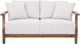International Furniture Direct Forest Beige/Brown Loveseat-1