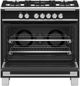 Fisher & Paykel 36" Black Pro Style Natural Gas Range-1