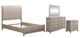 Liberty Furniture Belmar 4-Piece Silver Champagne/Washed Taupe Queen Upholstered Sleigh Bedroom Set-0