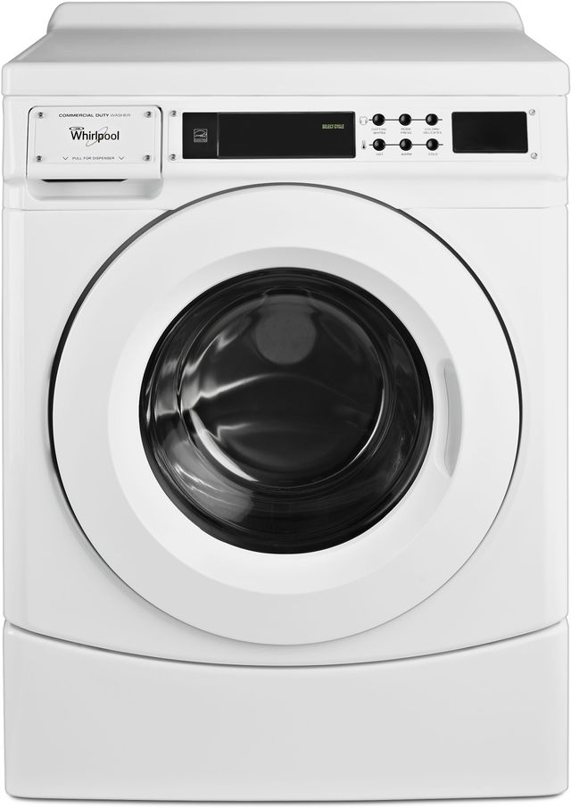 Whirlpool® Commercial 3.1 Cu.Ft. White Front Load Washer-0