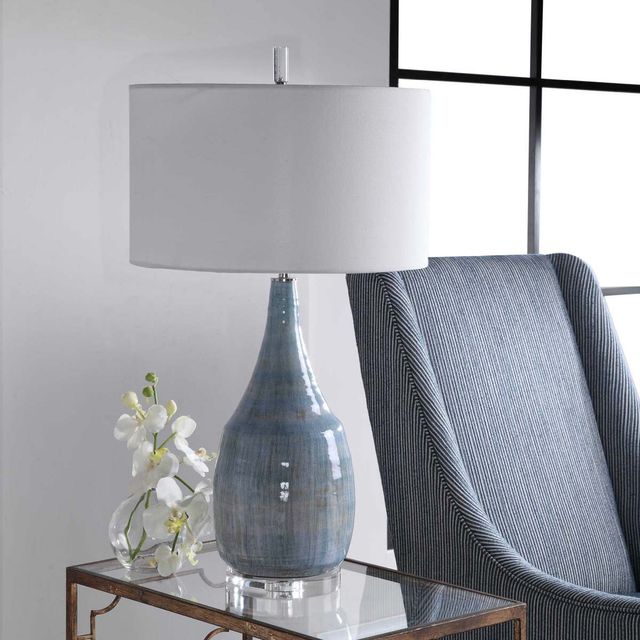 Uttermost® Rialta Aqua/Teal Table Lamp-1