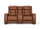 Alan Saddle Power Leather Loveseat-3