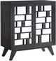 ACME Furniture Melville Dark Gray Oak Console Table with Mirrored Accented Doors-0