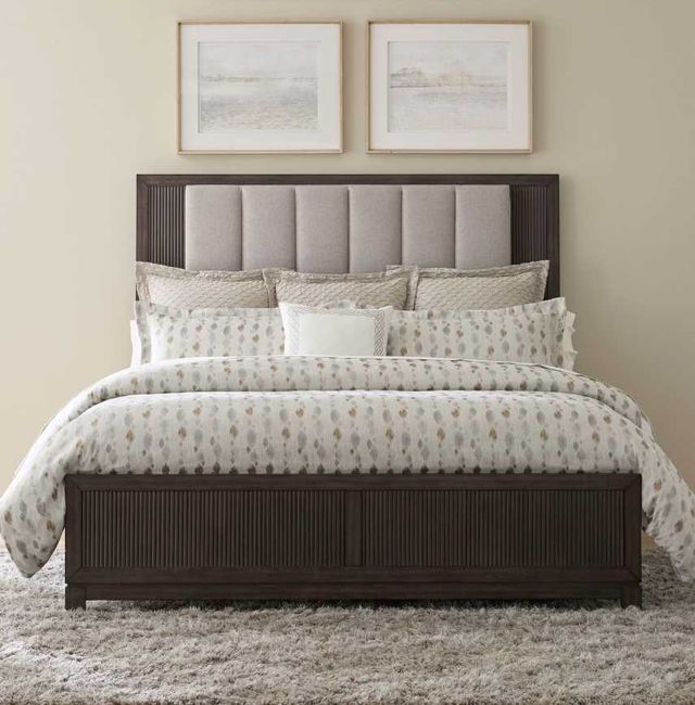 Liberty Furniture Modern Edge Caffe/Gray King Panel Bed-1