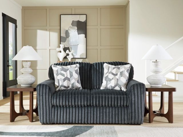 Signature Design by Ashley® Midnight-Madness Gunmetal Loveseat-1