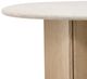 Dovetail Furniture Oja Cream Dining Table with Natural Wash Base-3