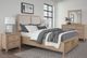 Vaughan-Bassett Woodbridge Clear Maple/Gray Queen Upholstered Panel Storage Bed-1