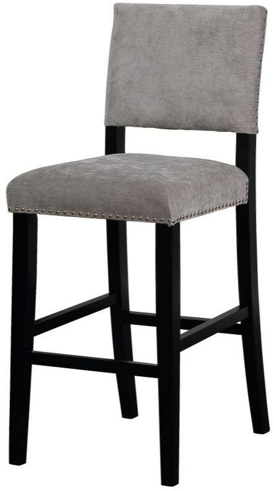 Linon Corey Dark Gray Washed Bar Stool-0