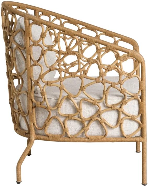 Universal Explore Home™ Oasis Coastal Living Home Natural/Nomad Snow Pebble Accent Chair-2