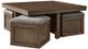 Signature Design by Ashley® Boardernest 5-Piece Brown Coffee Table and Stool Set-2