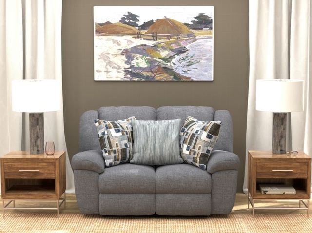 Catnapper Trifecta Smoke Manual Rocking Reclining Loveseat-1
