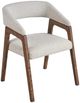 Universal Explore Home™ New Modern Medium Brown Oak/Oris Snow Dining Chair-0