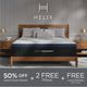Helix Sleep Midnight Luxe 13.5" Hybrid Medium Pillow Top King Mattress in a Box-0