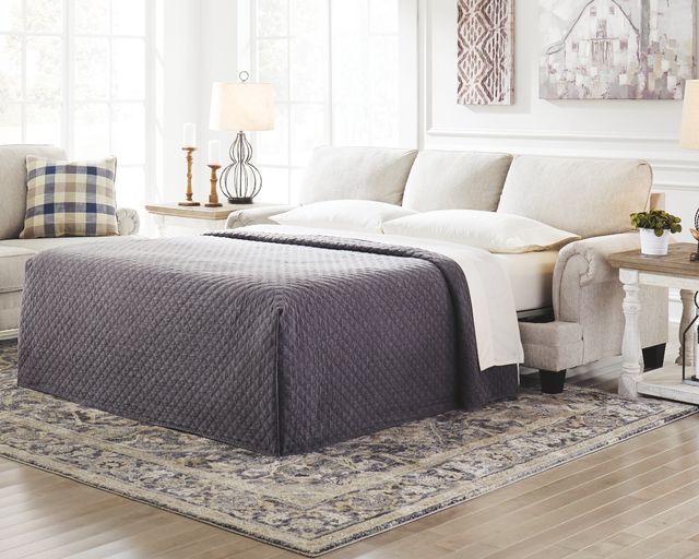 Benchcraft® Meggett Linen Queen Sofa Sleeper-3