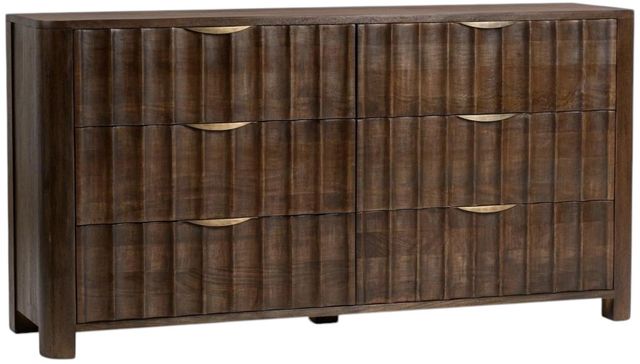 Classic Home Baylee Cocoa Brown 6-Drawer Dresser-0