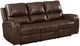 New Classic® Home Furnishings Linton Brown Dual Manual Reclining Sofa-0