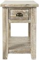 Jofran Inc. Artisan's Craft Washed Gray Chairside Table-1