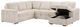Coaster® Devonshire 3-Piece Camel U-Shape Sleeper Sectional and Storage Chaise -2