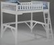 Night & Day Furniture™ Ginger White Full Loft Bunk Bed-0