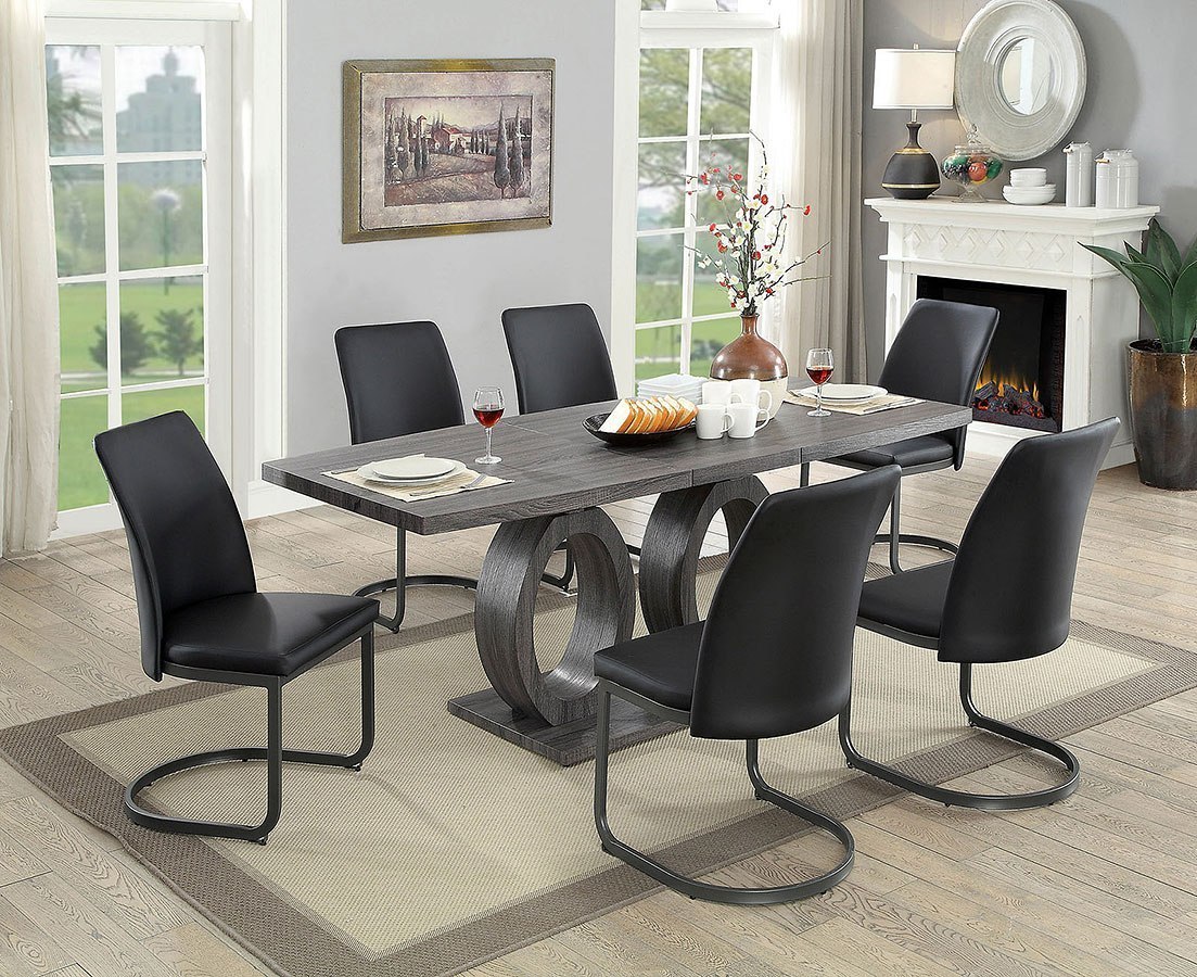 Dining Office Table And Chair Set For Home Furniture Of America