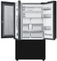 Samsung Bespoke 30 Cu. Ft. Charcoal Glass/Panel Ready French Door Refrigerator-3