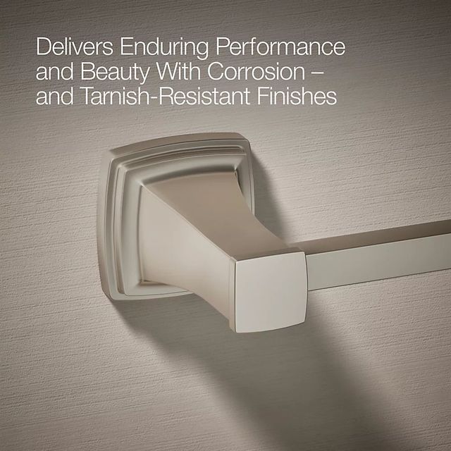 KOHLER® Riff® Vibrant Brushed Nickel Towel Ring-4