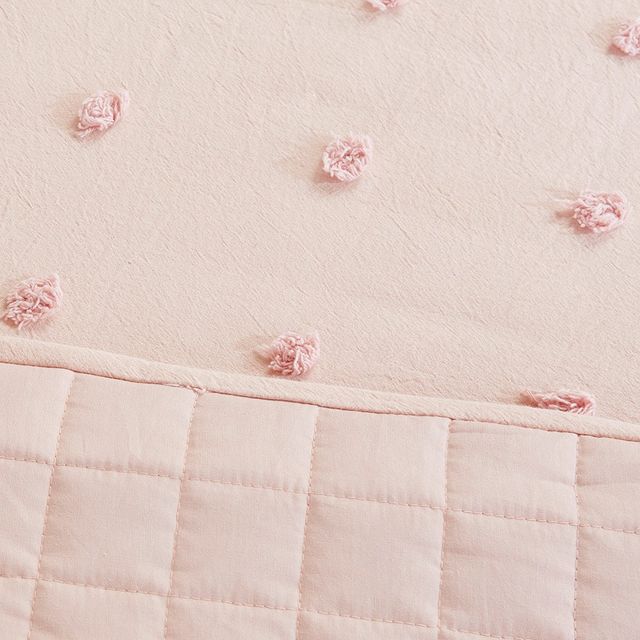 Olliix by Urban Habitat Brooklyn Pink Cotton Jacquard Daybed Set-4